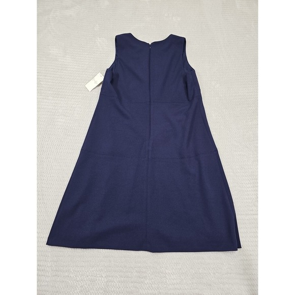 Jessica Simpson Dress Womens 10 Blue Sleeveless Gold Accents New With Tags - Picture 8 of 9